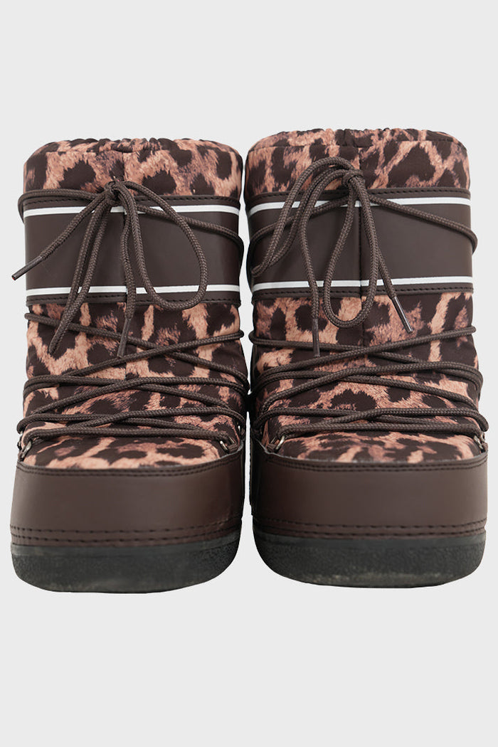 "Snowy" boots leopard