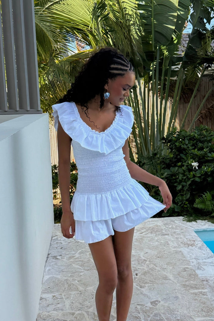 "Sol" dress white