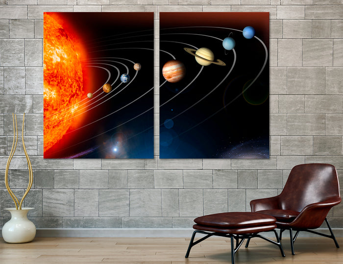 Solar System for Kids Canvas Print #6057