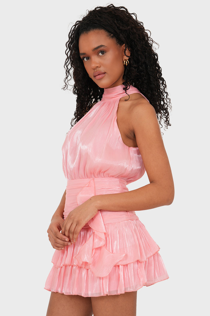 "Solene" dress coral