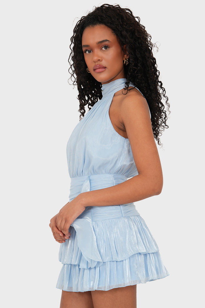 "Solene" dress light blue