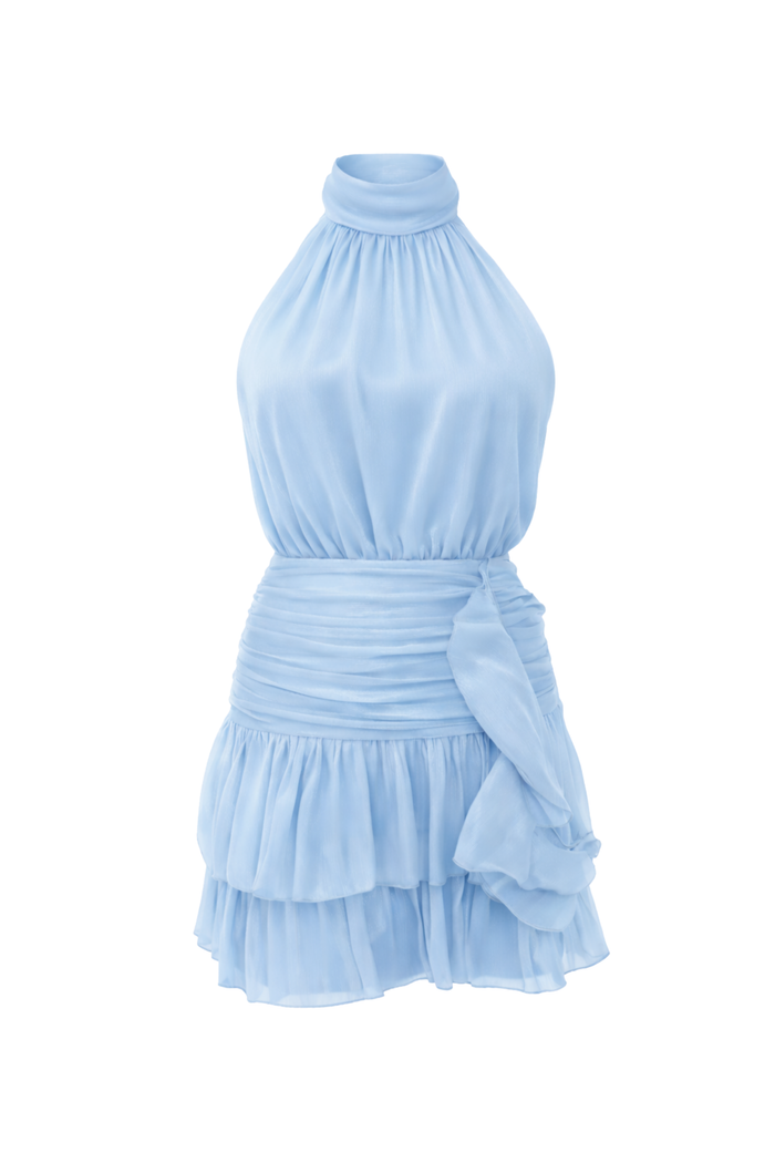 "Solene" dress light blue