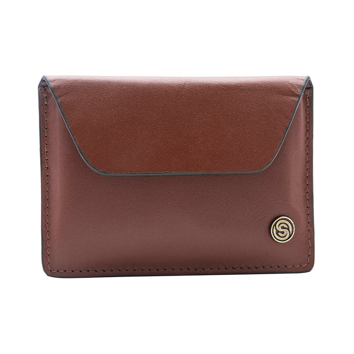 Sovona Leather Coin Purses - Dark Tan