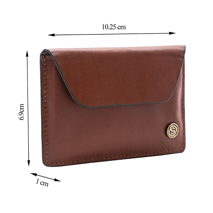 Sovona Leather Coin Purses - Dark Tan