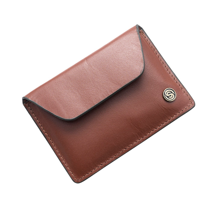 Sovona Leather Coin Purses - Dark Tan
