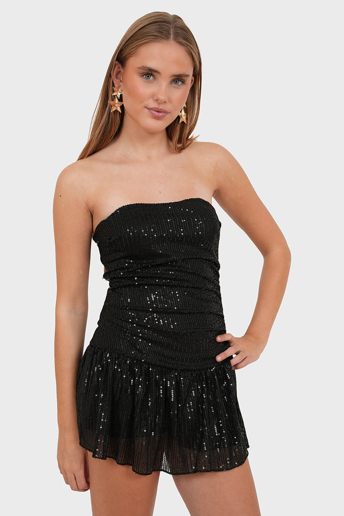 "Sparkly" dress black