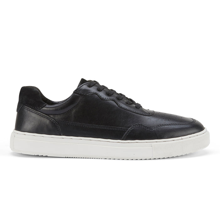 Spinney Leather Smart Casual Trainers - Black