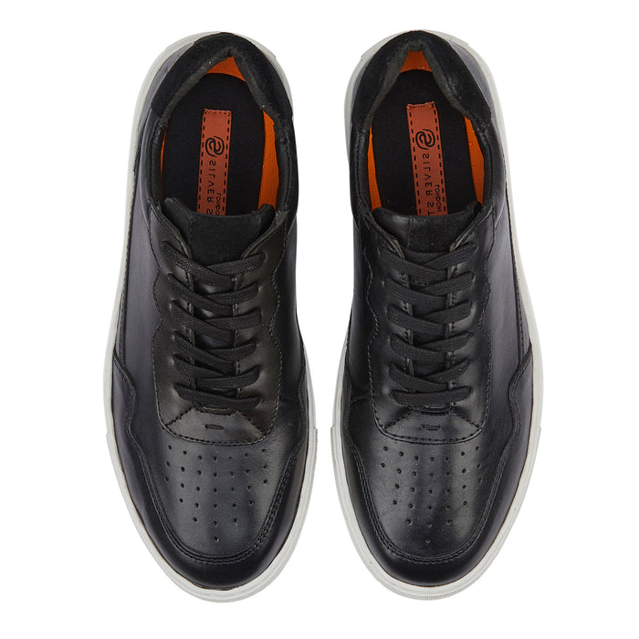 Spinney Leather Smart Casual Trainers - Black