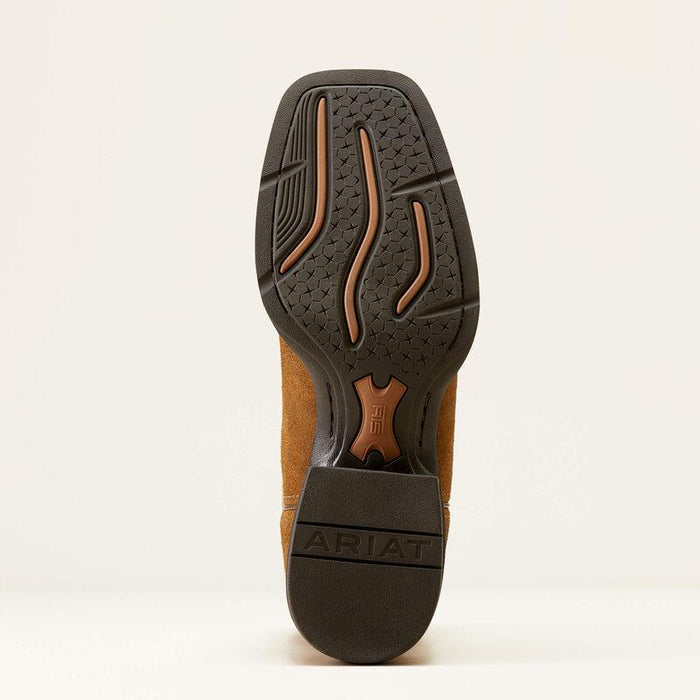 Sole view of the Ariat Sport Patriot western boot showing the outsole tread pattern