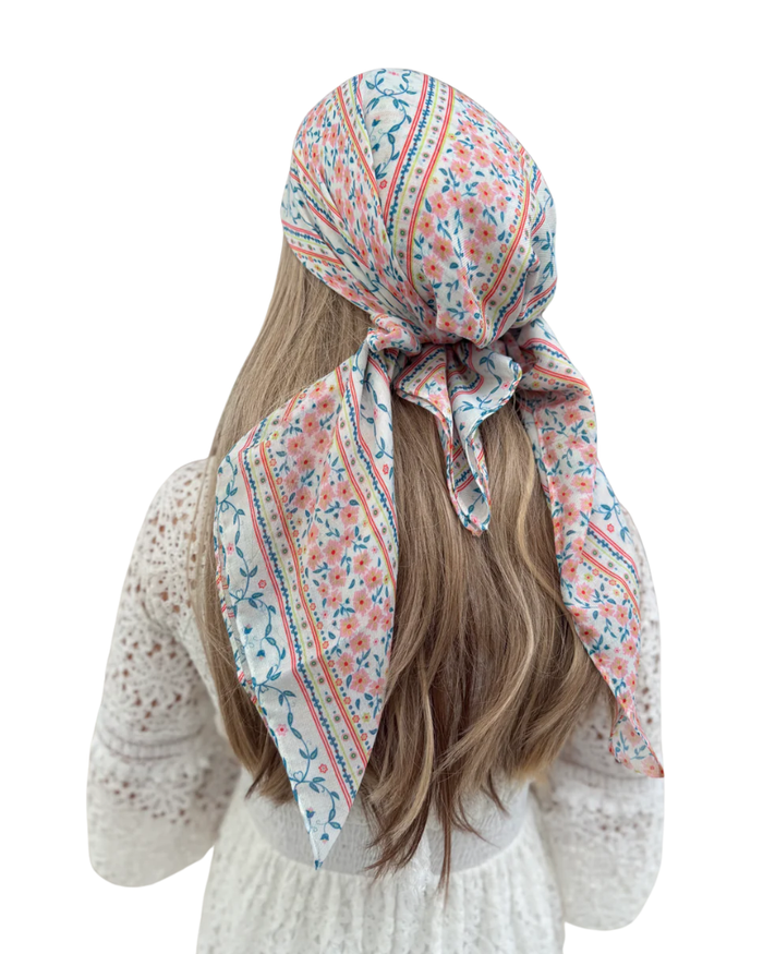 Scarf Bar Spring Festival Square Scarf with Velvet Grip Myselflingerie.com