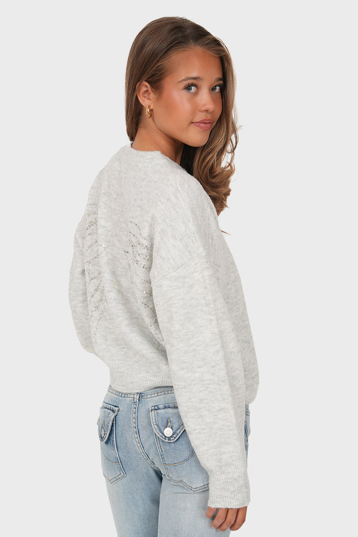 "Stacy” sweater grey