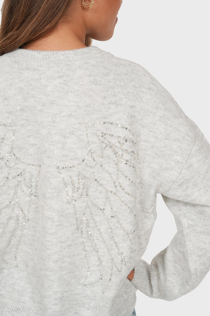 "Stacy” sweater grey