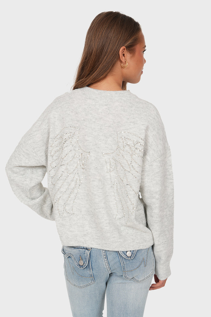"Stacy” sweater grey