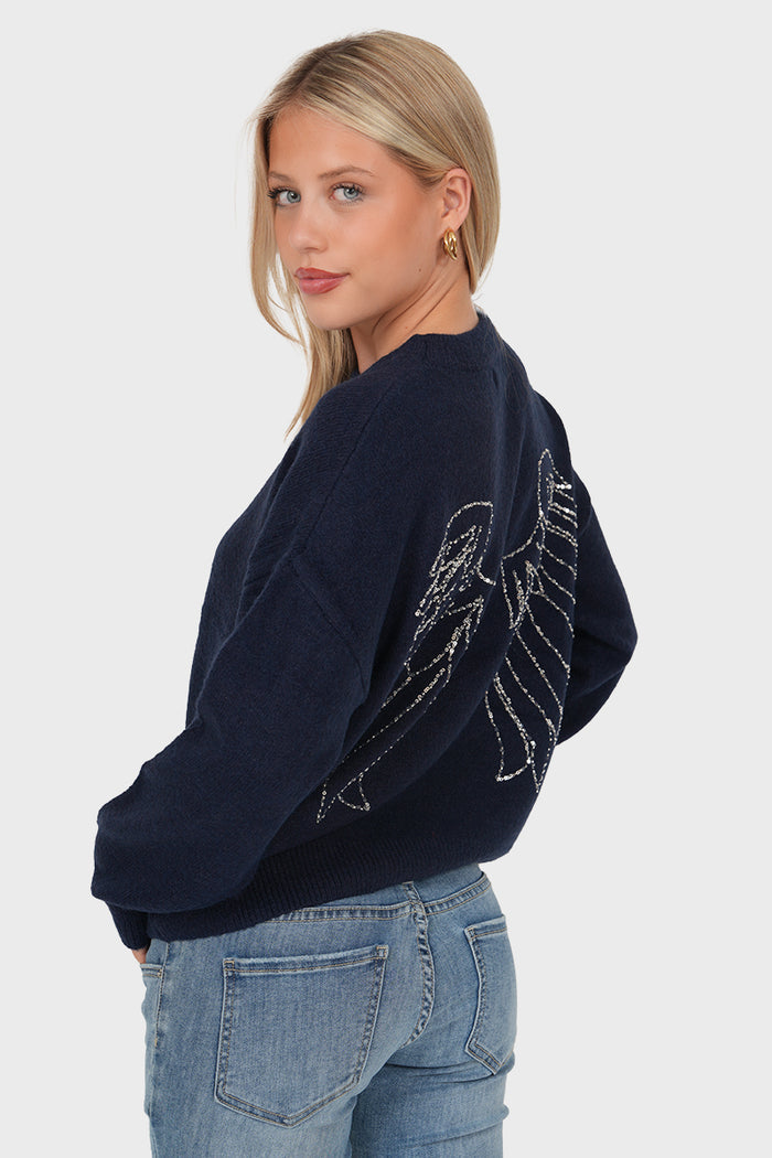 "Stacy" sweater navy