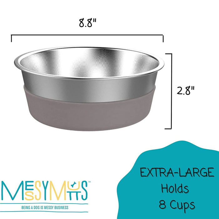 Stainless Steel Bowl with Removable Silicone Base