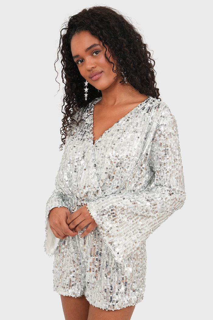 "Starlight" playsuit silver