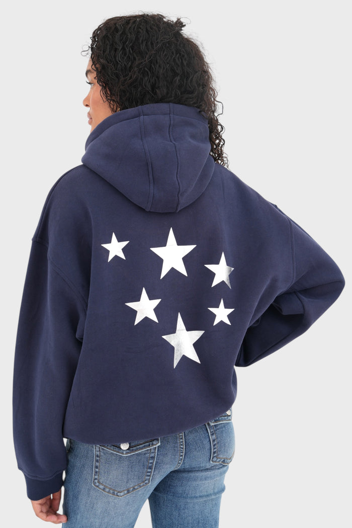 "Stars" hoodie navy
