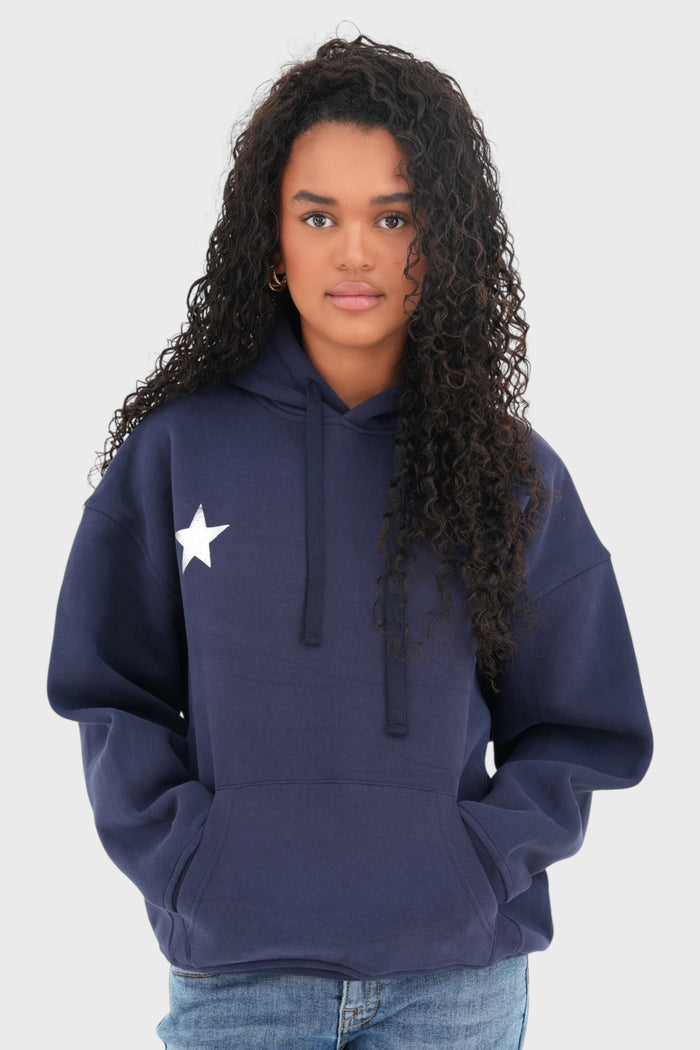 "Stars" hoodie navy