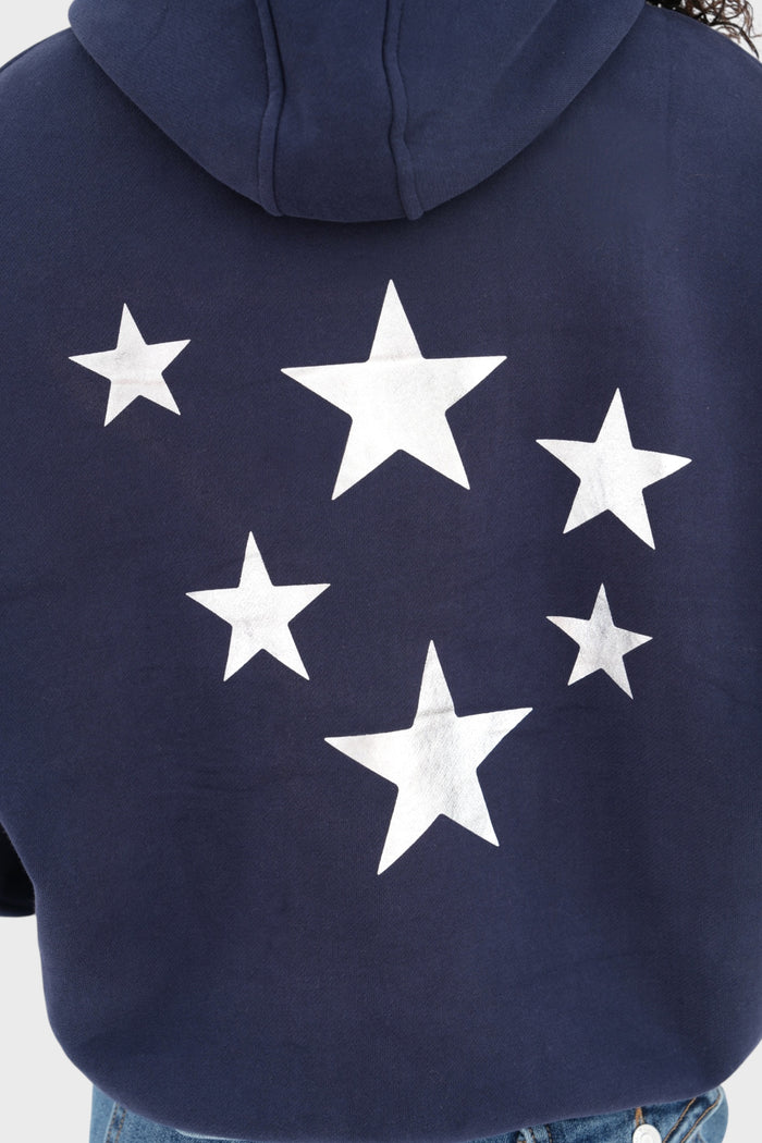 "Stars" hoodie navy