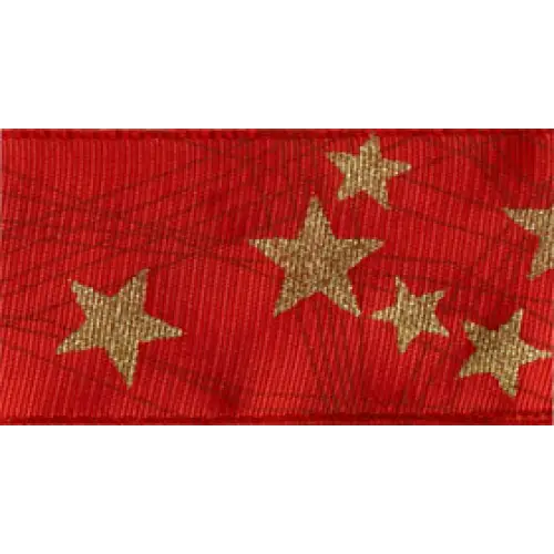 Stars Wired Ribbon - (Recycled)