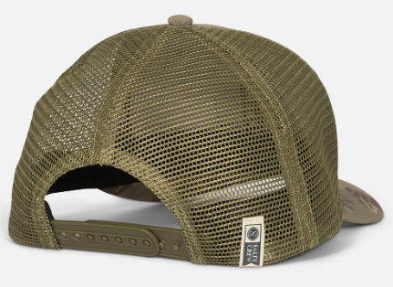 Salty Crew Steadfast retro trucker hat in camo, alternate product view