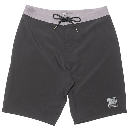 Fasthouse Stealth 21 inch boardshort in black, front view