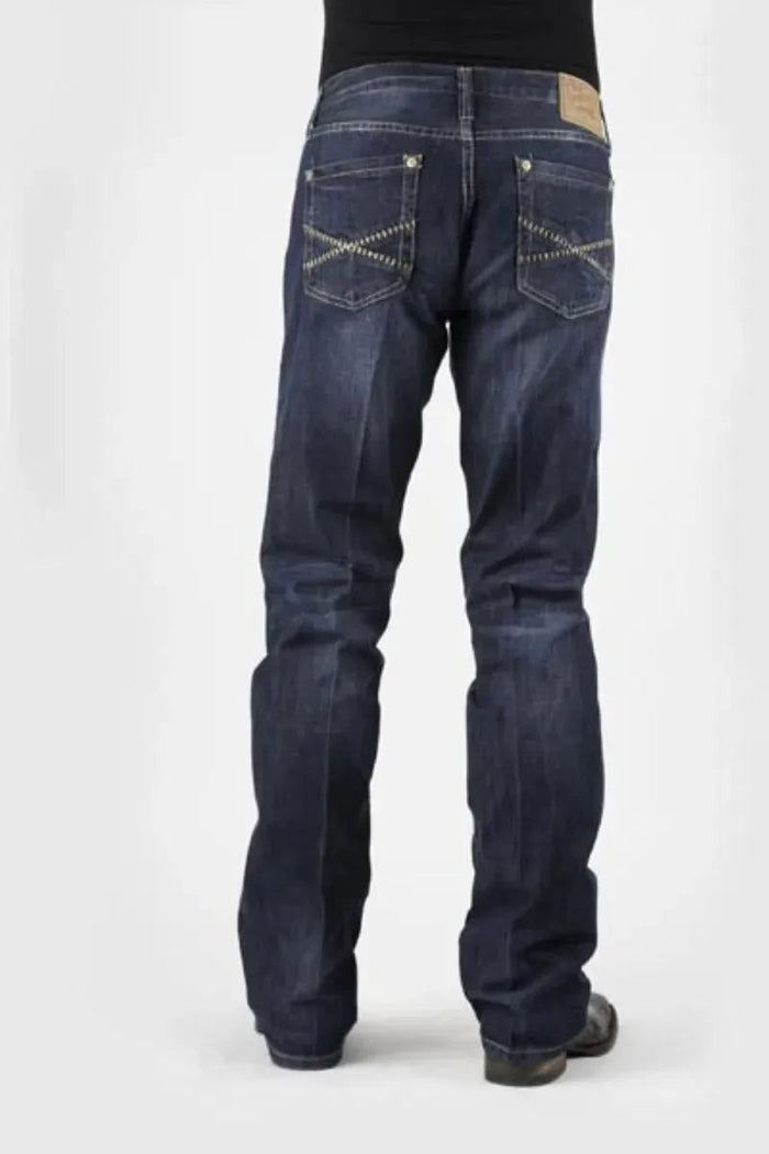 Stetson 1014 Fit Semi-Destructed Wash Jeans - Men's Jeans - Hatcountry