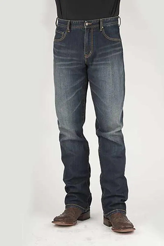 Stetson 1210 Straight Fit with X Pocket (Dark Wash) - Men's Jeans - Hatcountry