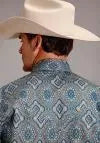 Stetson Sierra Paisley (Blue) - Men's Western Shirt - Hatcountry