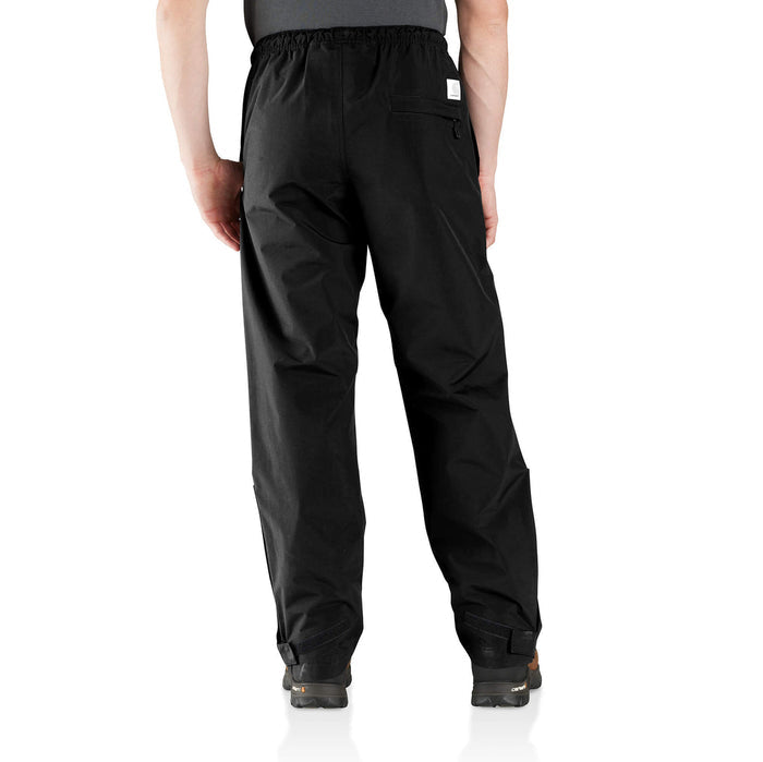 Carhartt Storm Defender packable rain pant in black, additional product image