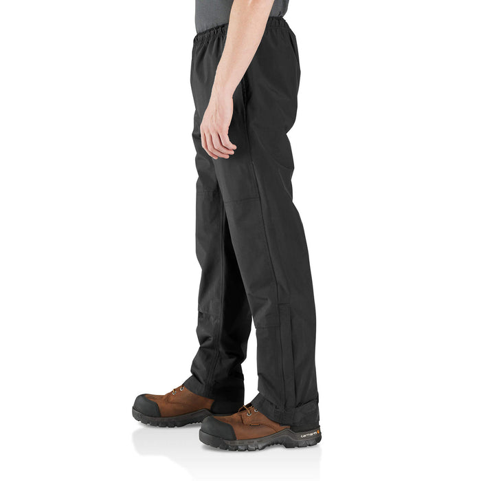 Carhartt Storm Defender packable rain pant in black, further product image