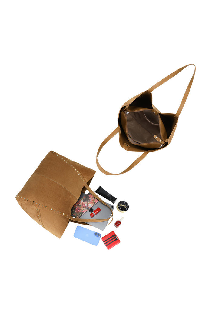 "Stud" bag beige