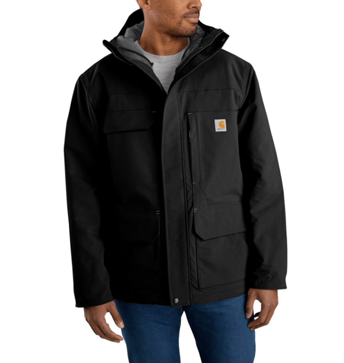 Carhartt Super Dux relaxed fit insulated traditional coat in black
