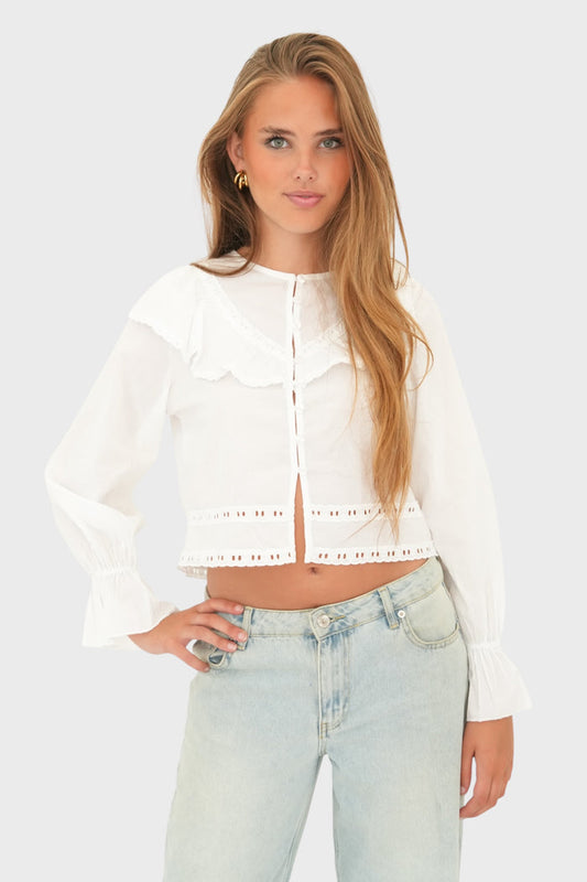 "Sweden" blouse white
