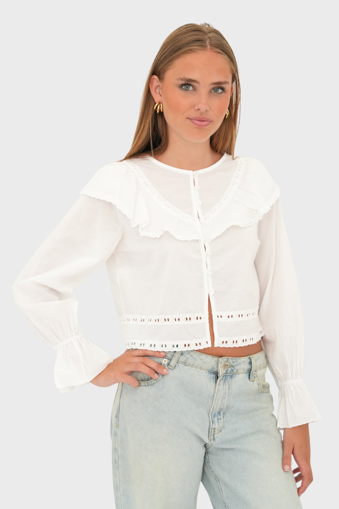 "Sweden" blouse white