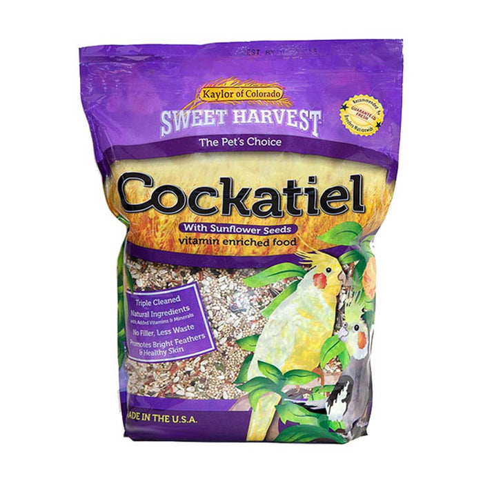 Sweet Harvest Cockatiel Food with Sunflower Seeds 4lb