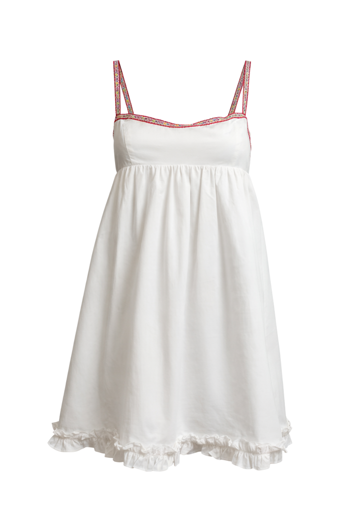 “Sweet peach” dress white