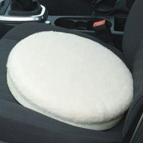 Close-up of a feature of Swivel Car Seat.
