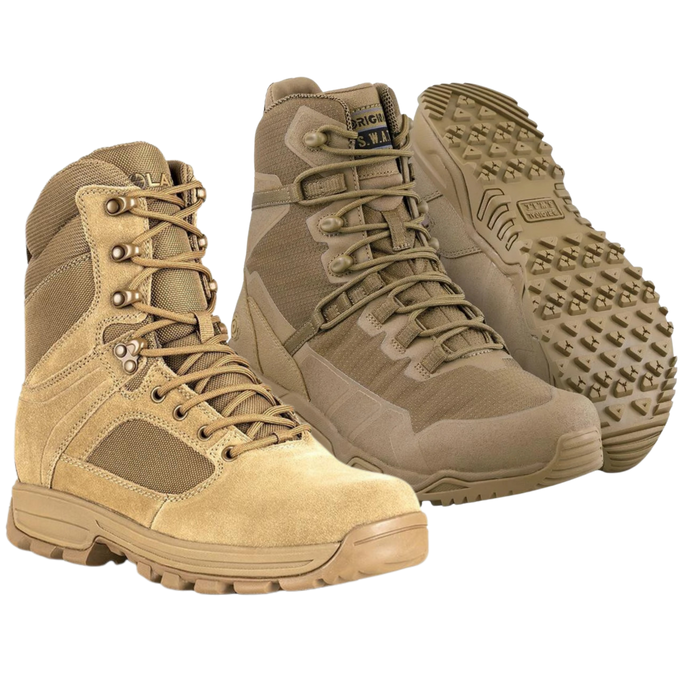 Tactical Water-resistant Boots - Beige/Coyote