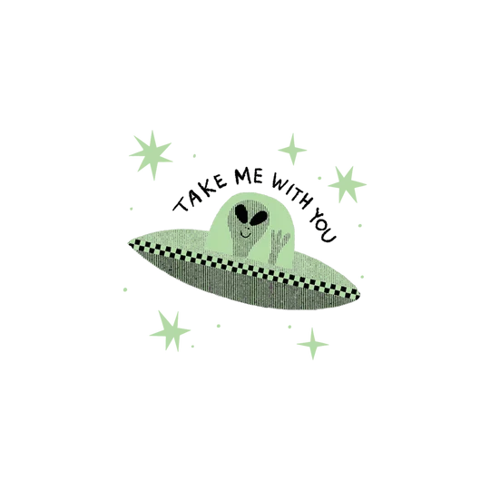 Take Me With You Glow-in-the-Dark Tattoo Pair