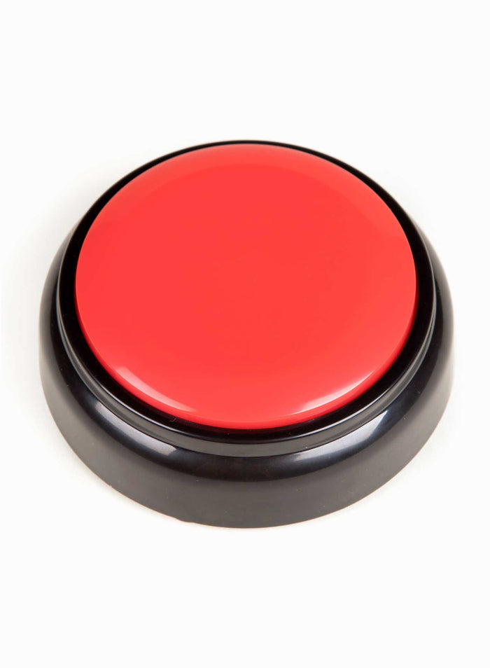 Talking Button Clock - Red