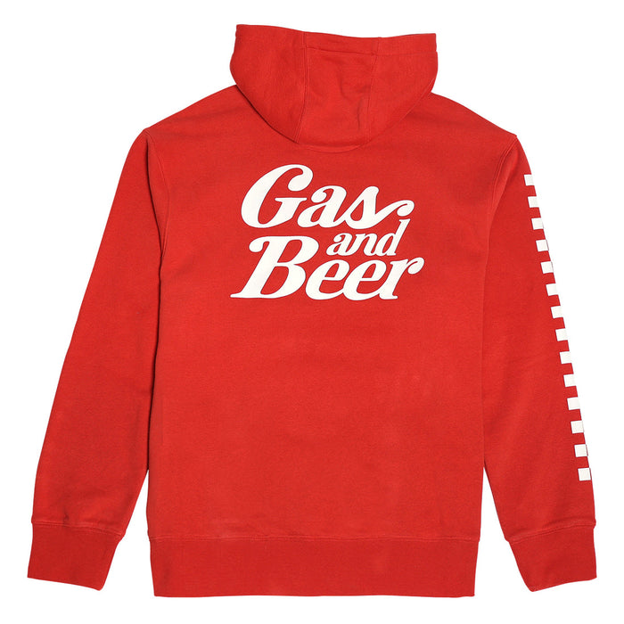 Fasthouse Tavern hooded pullover in cardinal