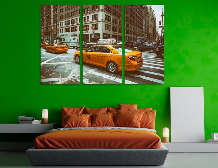 Taxi New York Canvas Print #9001