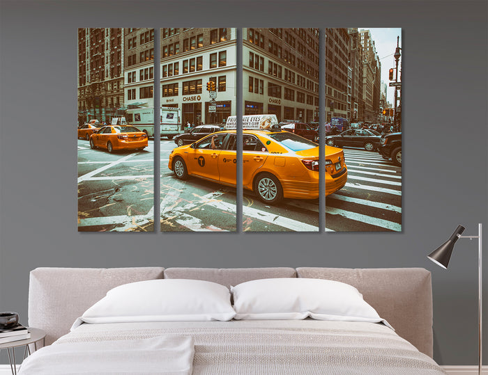 Taxi New York Canvas Print #9001