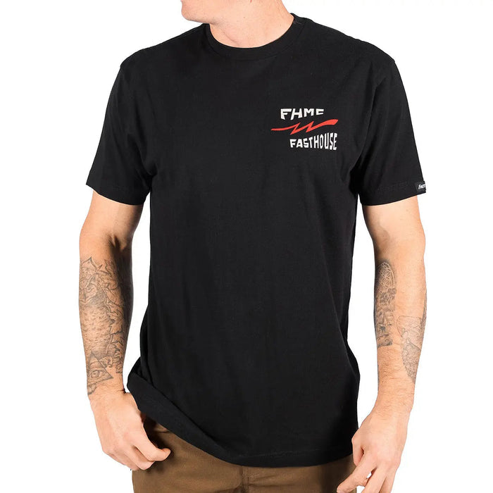 Fasthouse Team graphic t-shirt in black, alternate product view