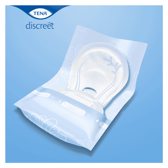 Close-up of a feature of TENA Lady Discreet Incontinence Pads.