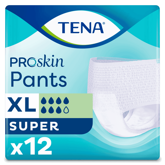 Image of TENA Pants Super Incontinence Pants on a plain background.