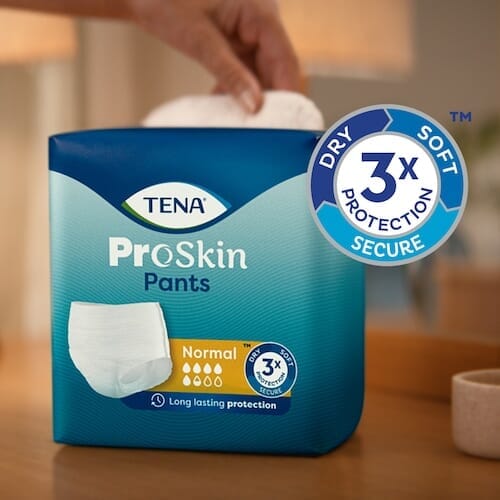 Close-up of a feature of TENA Proskin Pants Normal.