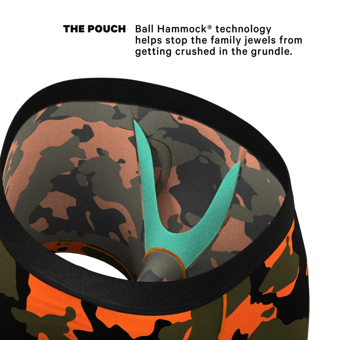 Shinesty Bambi Bunchers pouch underwear in orange camo deer print, additional product view