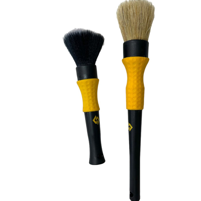 Purpose-Built Detail Bumble Bee detailing brush in black and yellow